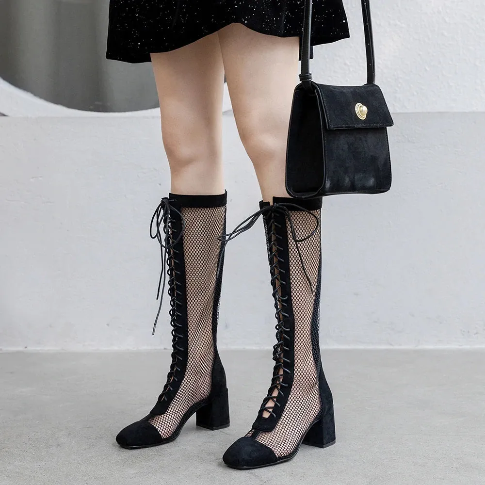 21 OLIVIA Lace Up Heels