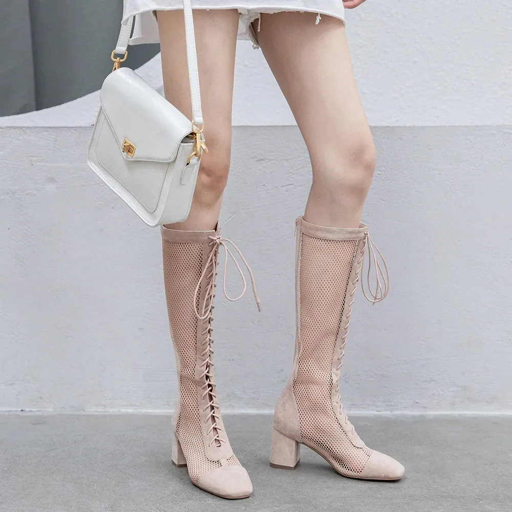 21 OLIVIA Lace Up Heels