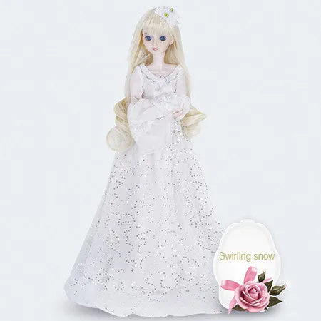 60cm Large BJD Doll Toys Cosplay Rapunzel Dress Wig Clothes Shoes Makeup Fashion SD Doll Princess Resin Joints Toys For Girl