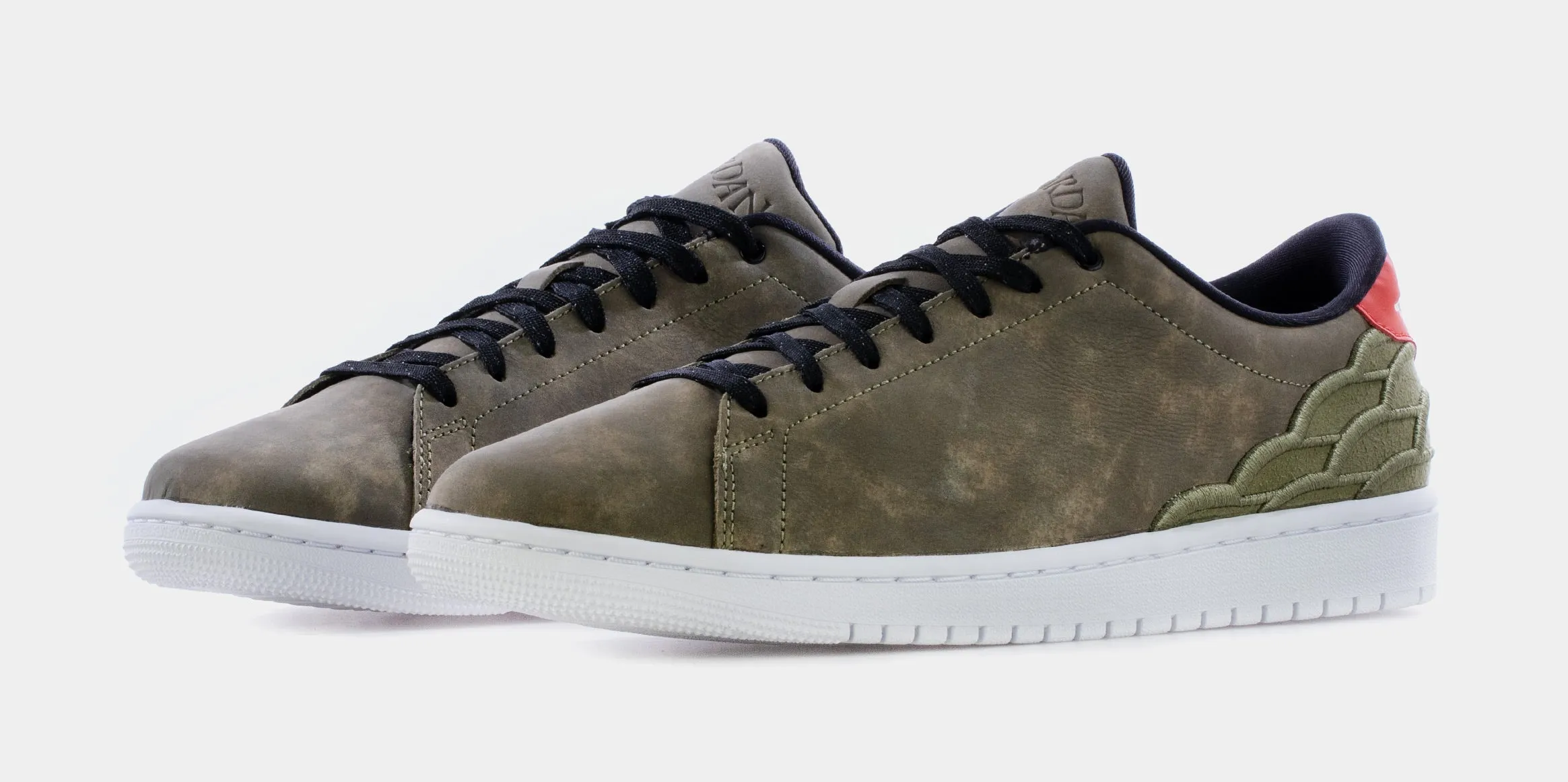 Air Jordan 1 Centre Court Mens Lifestyle Shoes (Olive Green)