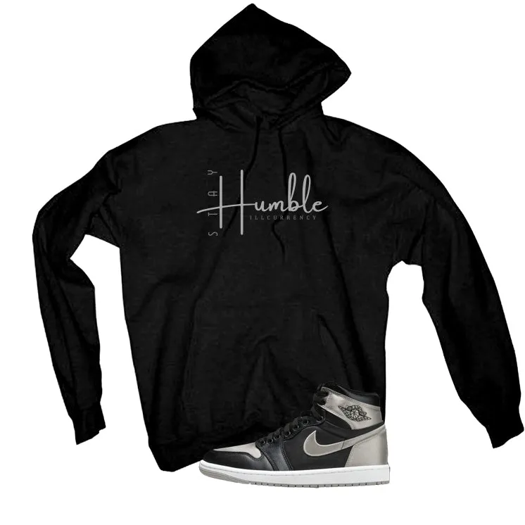 Air Jordan 1 High OG WMNS Satin Shadow Black T-Shirt (Stay Humble)| illcurrency