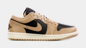 Air Jordan 1 Retro Low Desert Womens Lifestyle Shoes (Black/Brown)