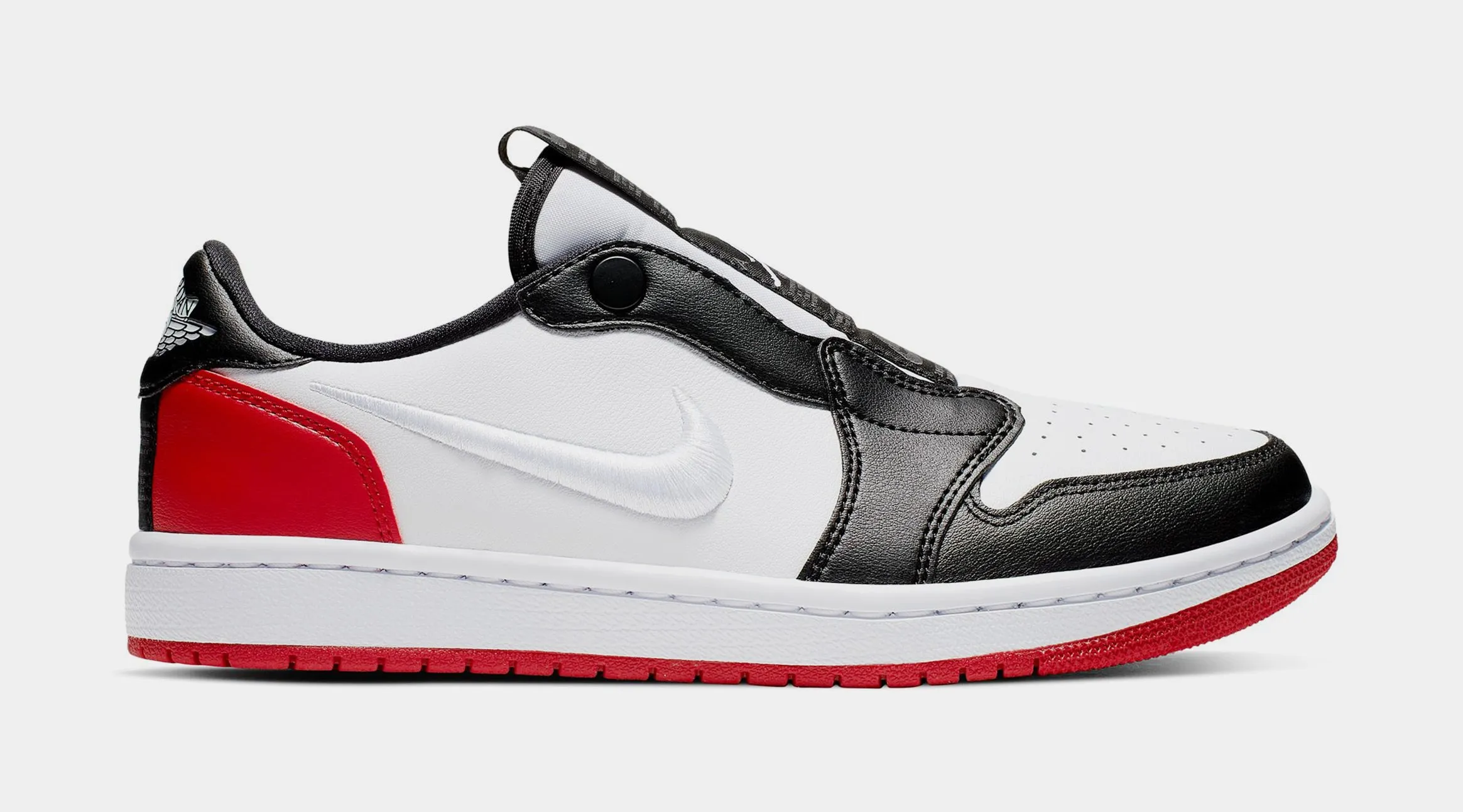 Air Jordan 1 Retro Low Slip Womens Lifestyle Shoes (White/Gym Red/Black)