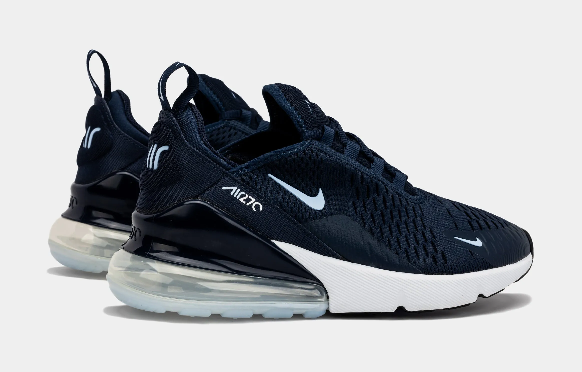 Air Max 270 Obsidian Grade School Lifestyle Shoes (Blue)