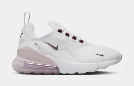 Air Max 270 Platinum Violet Grade School Lifestyle Shoes (White/Platinum Violet)