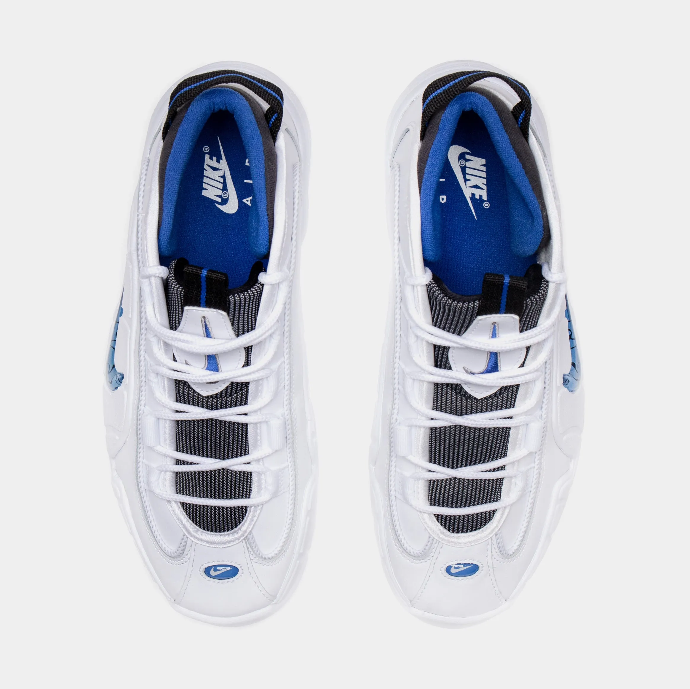 Air Max Penny Mens Basketball Shoes (White/Blue)