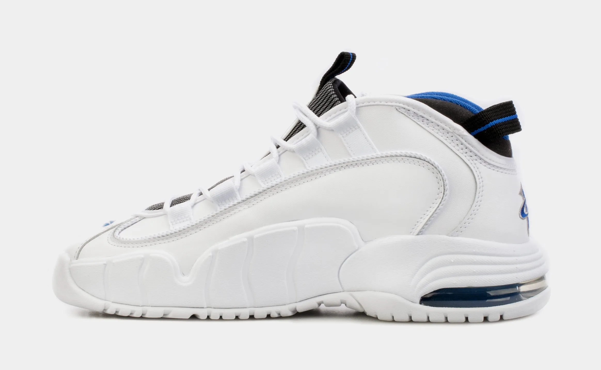 Air Max Penny Mens Basketball Shoes (White/Blue)