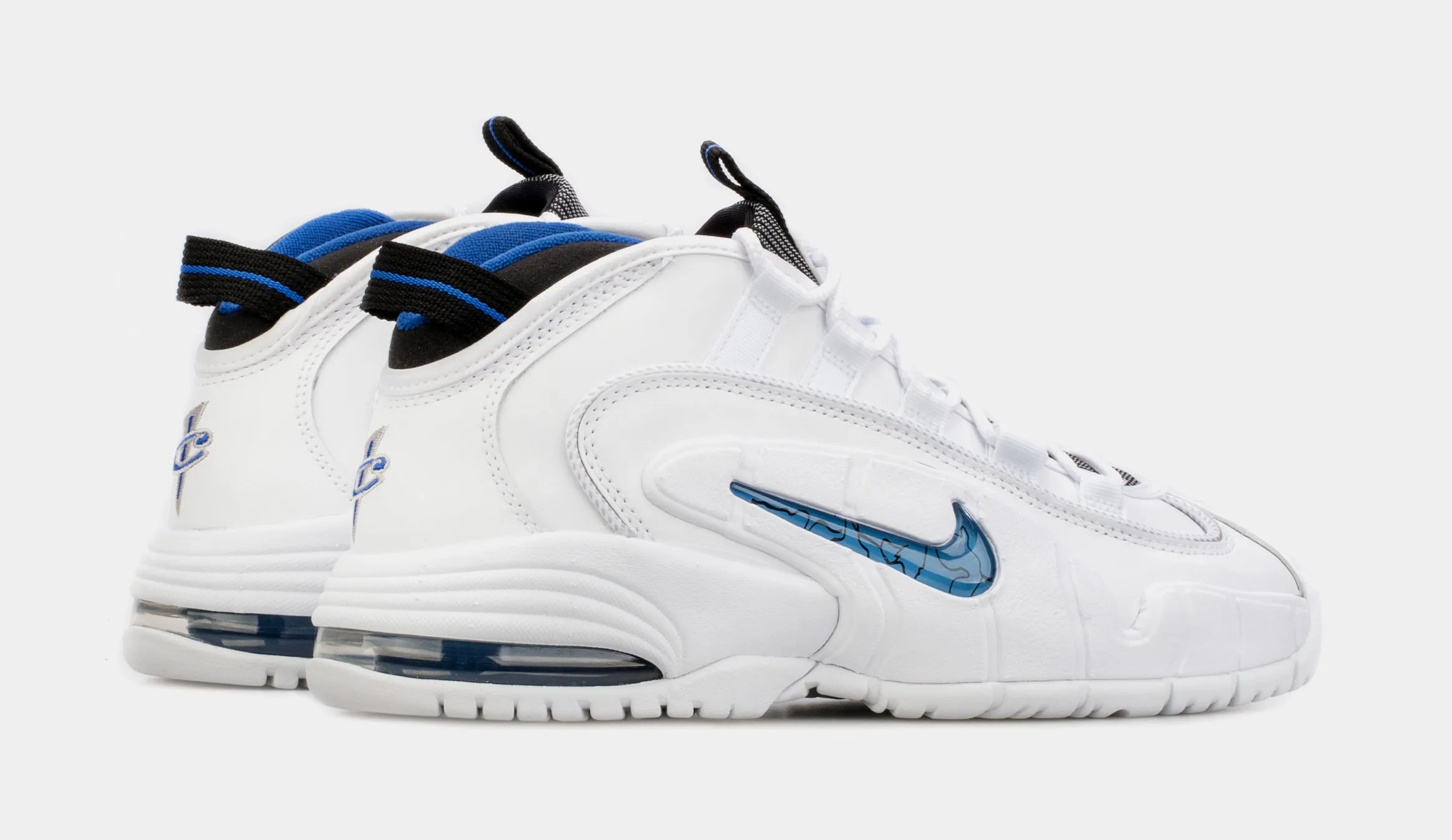 Air Max Penny Mens Basketball Shoes (White/Blue)