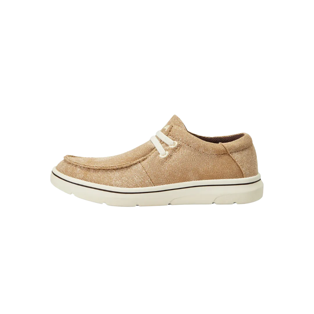 Ariat Kid's Hilo Washed Tan Canvas Shoes