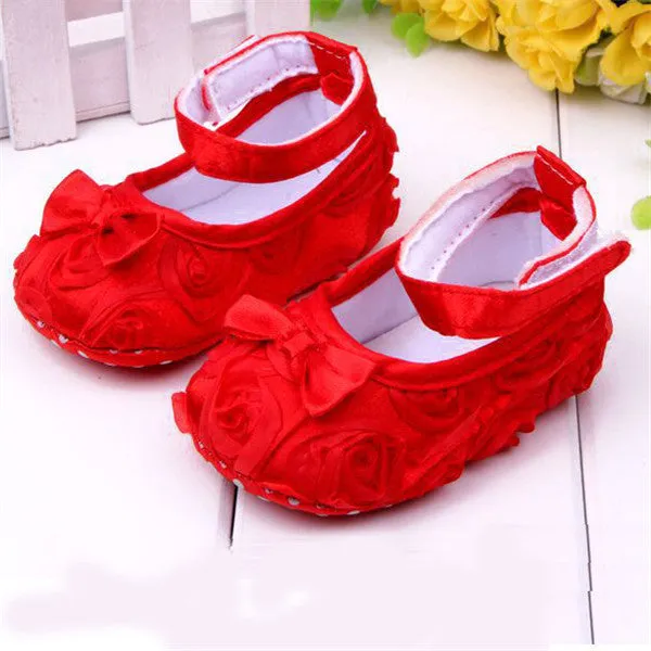 Baby Girl Shoes Todder First Walkers Shoes Infant Girls Prewalker Flower Soft Sole Shoe