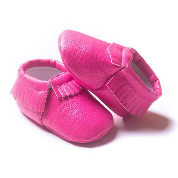 Baby Moccasins 28 Style 0-18 Month Toddler Kids Fringe Tassel PU Leather Shoes Crib Shoes First Walkers