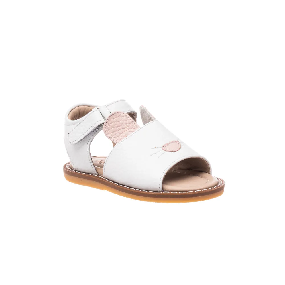 Bunny Sandal Toddler White