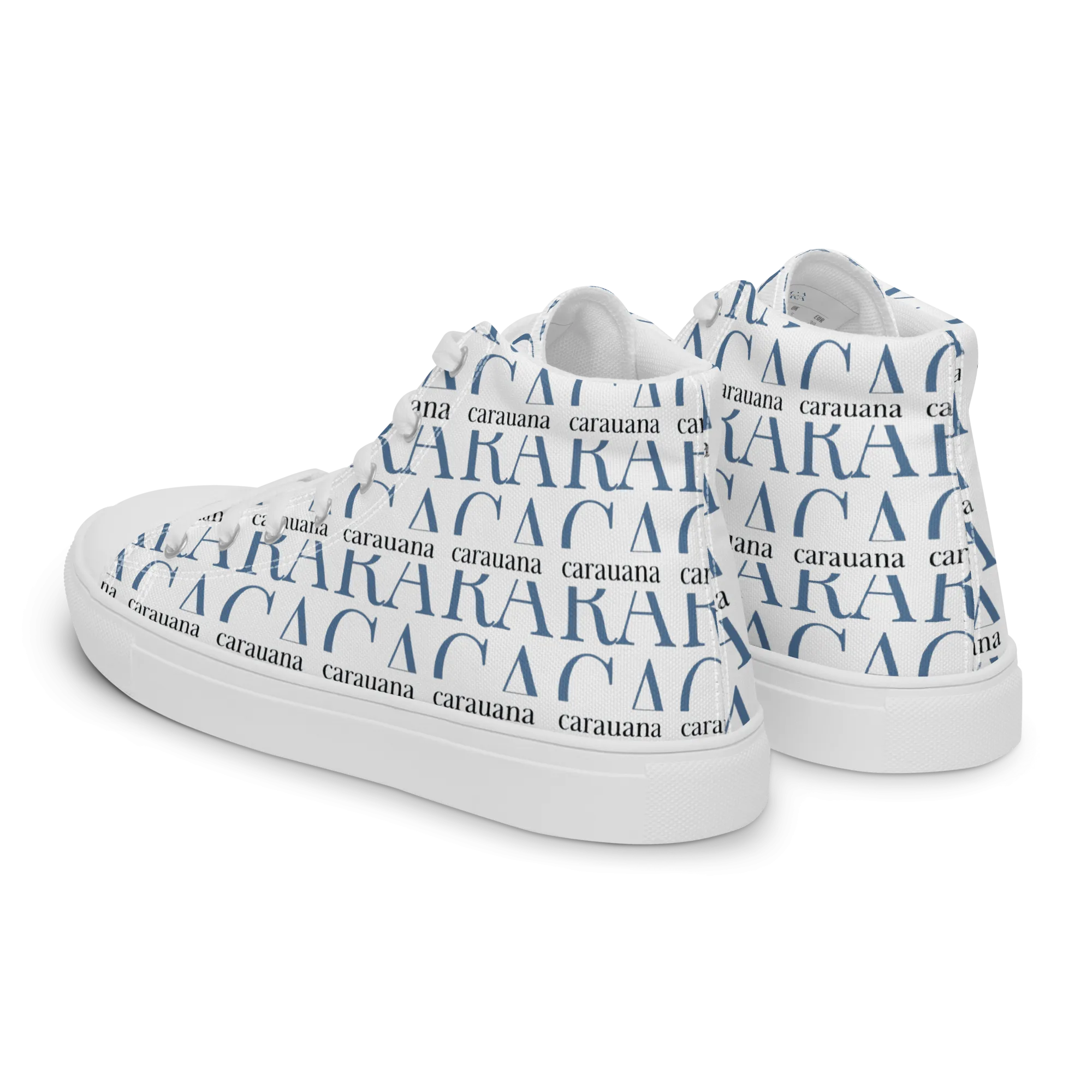 CARAUANA Fashionable canvas high top white