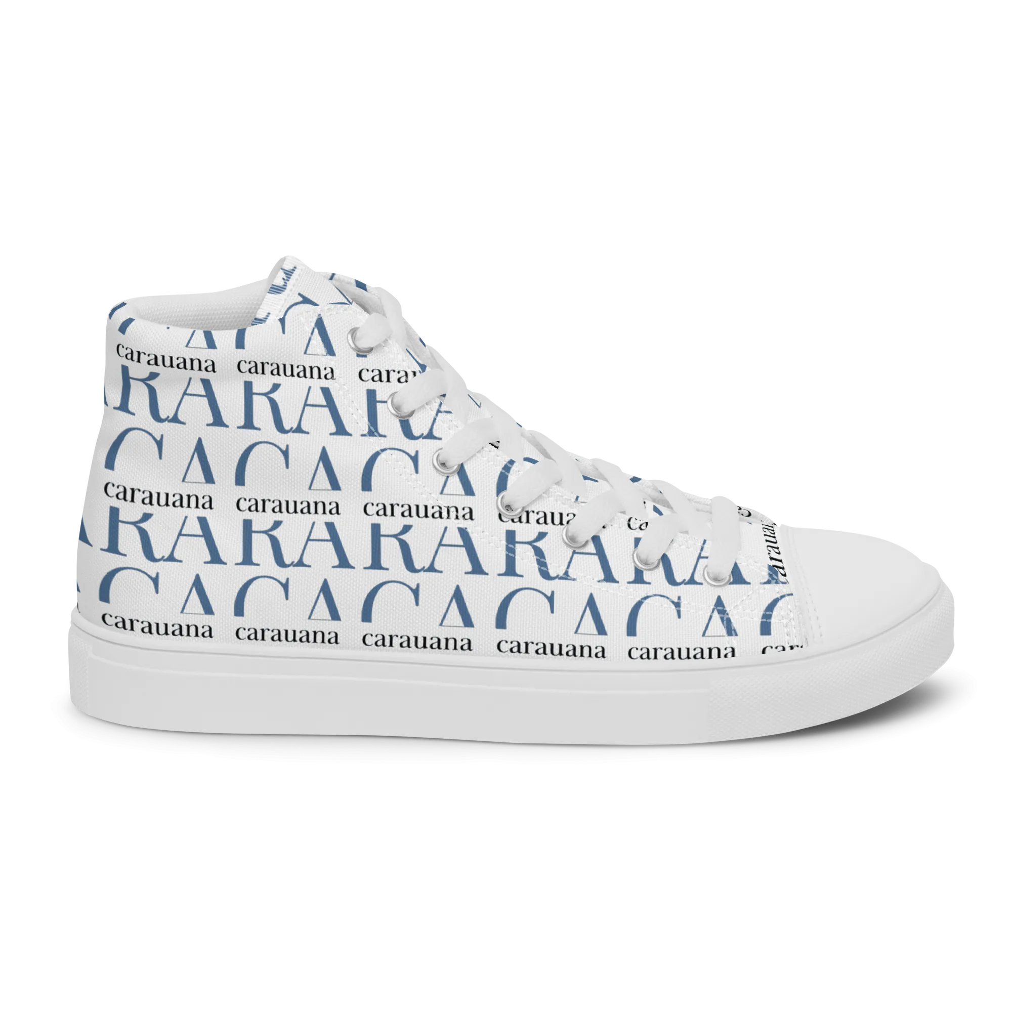 CARAUANA Fashionable canvas high top white