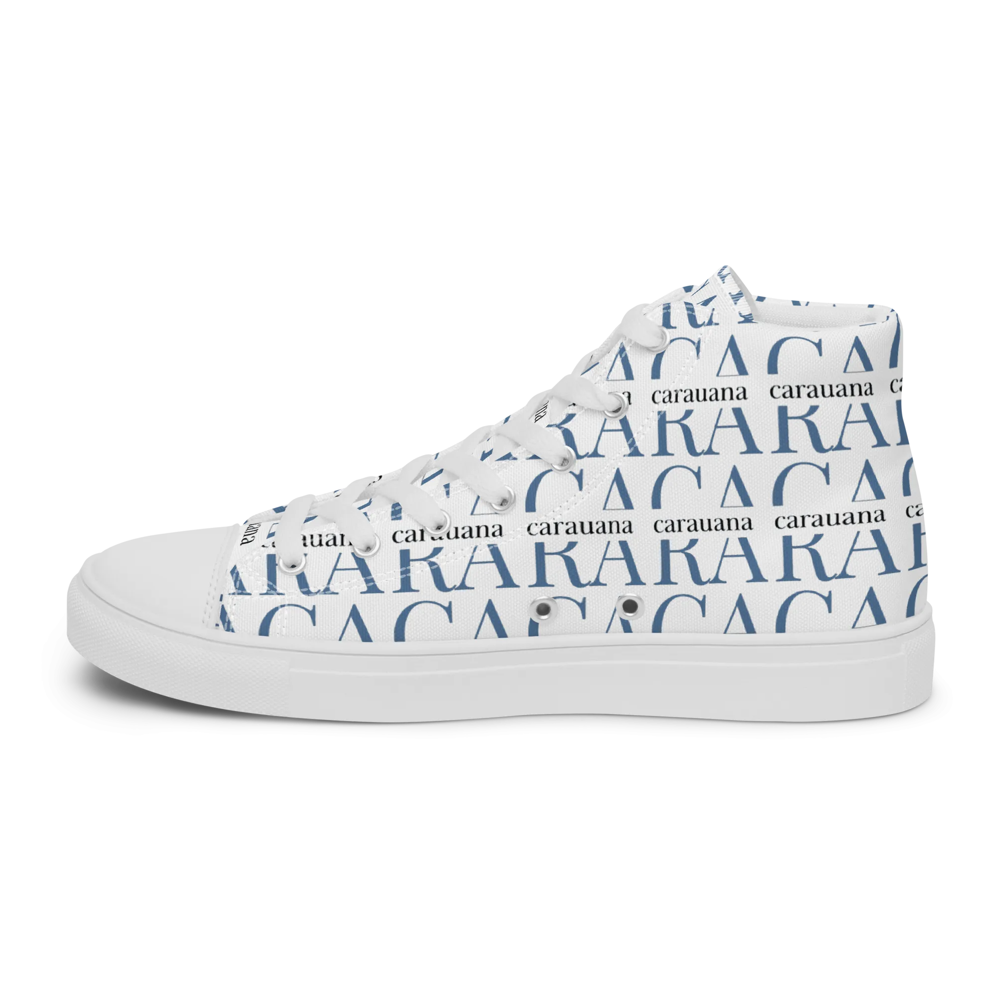 CARAUANA Fashionable canvas high top white