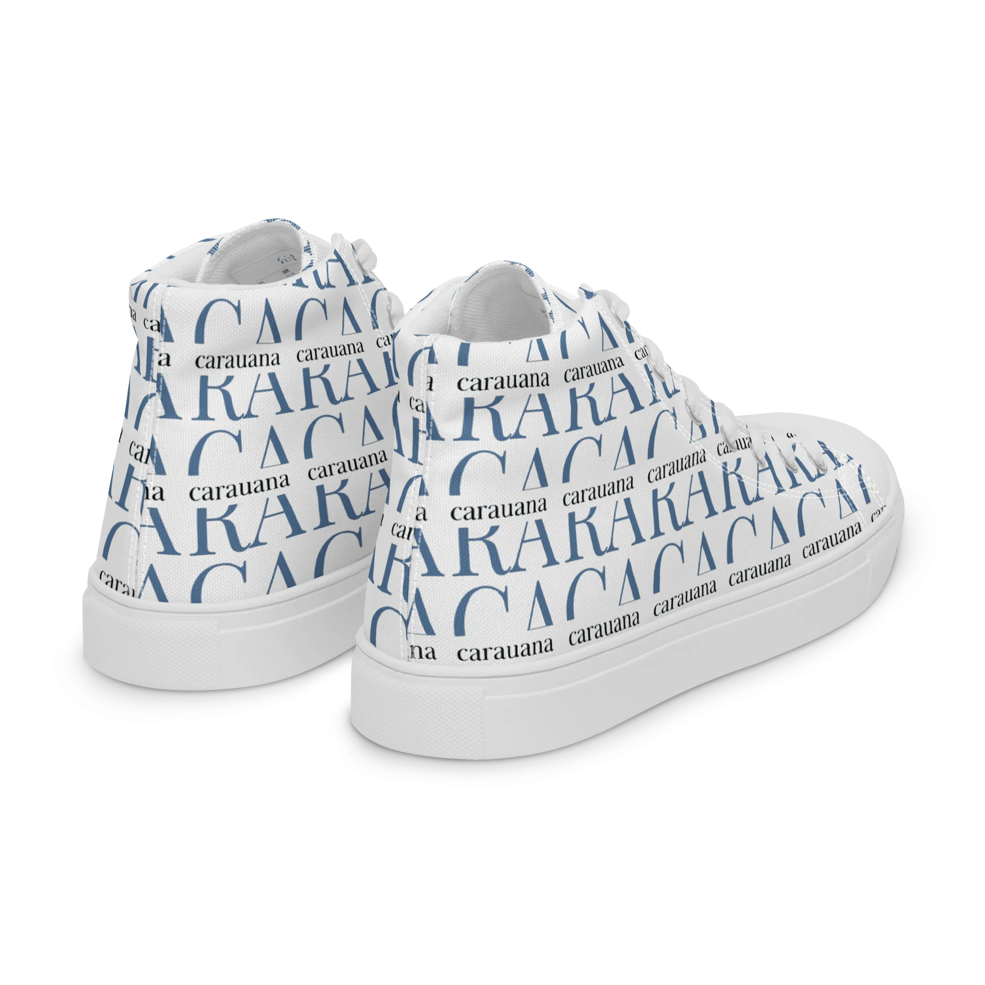 CARAUANA Fashionable canvas high top white