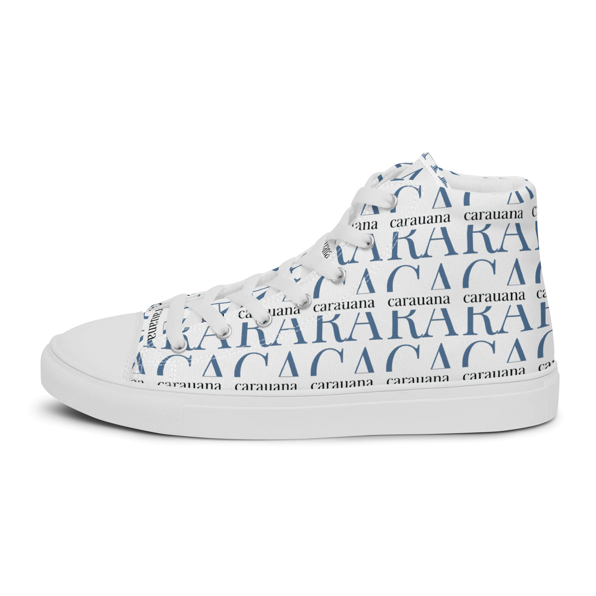 CARAUANA Fashionable canvas high top white