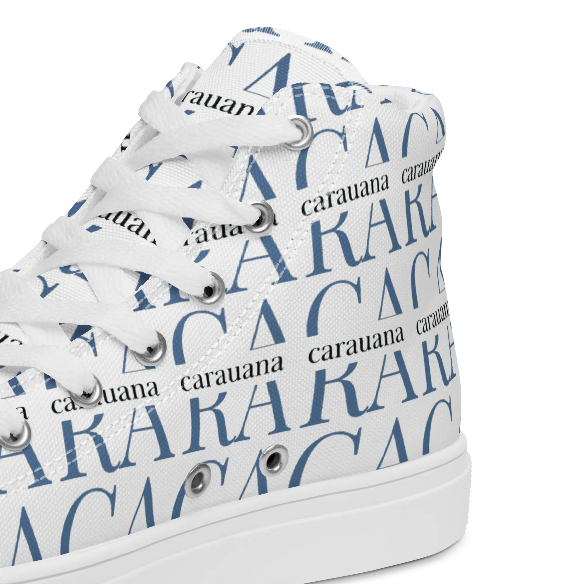 CARAUANA Fashionable canvas high top white