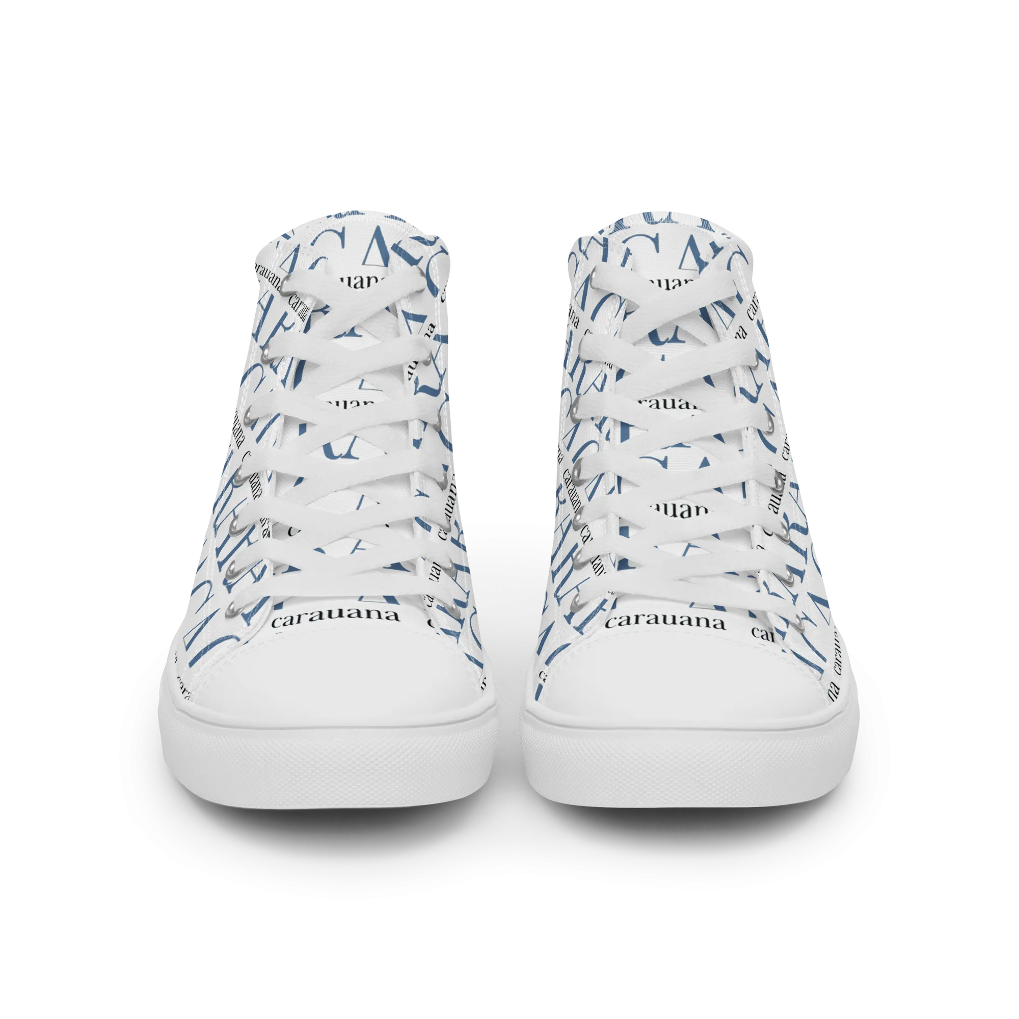 CARAUANA Fashionable canvas high top white