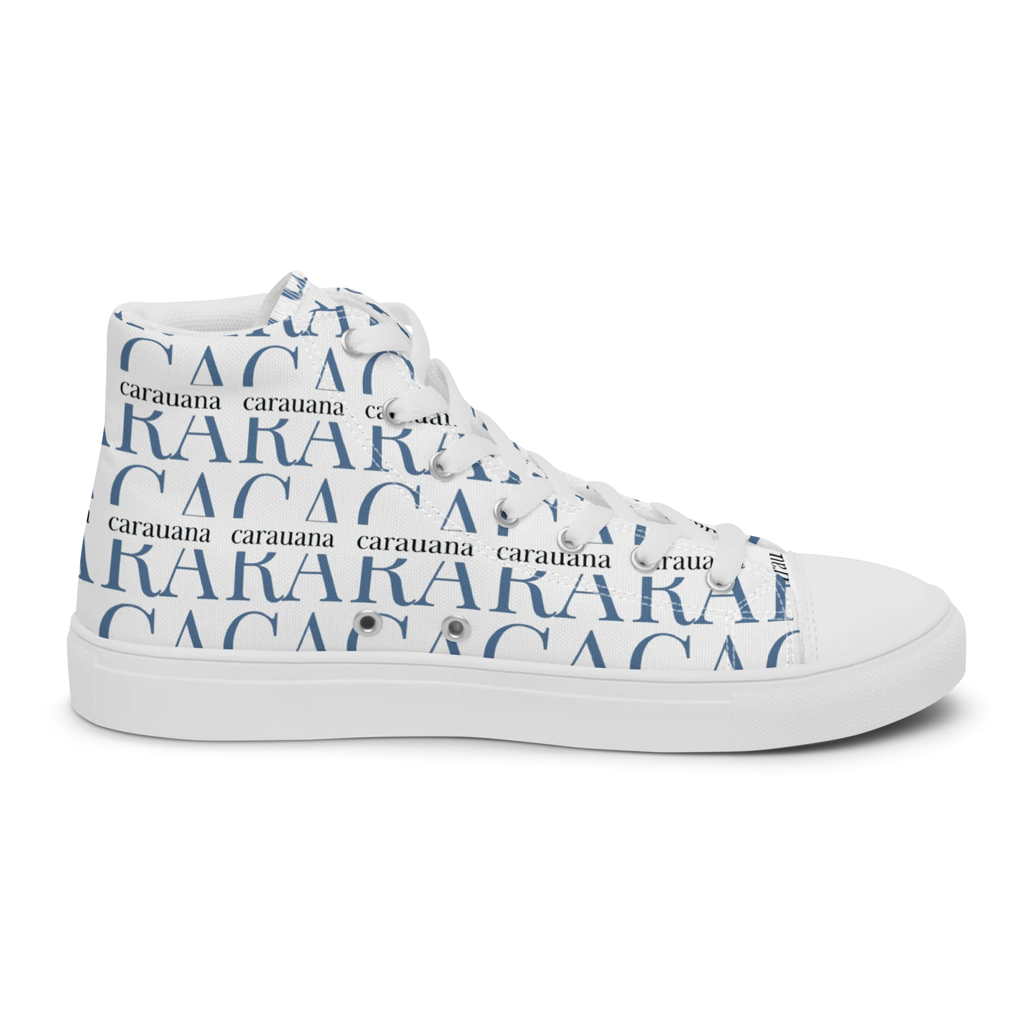 CARAUANA Fashionable canvas high top white