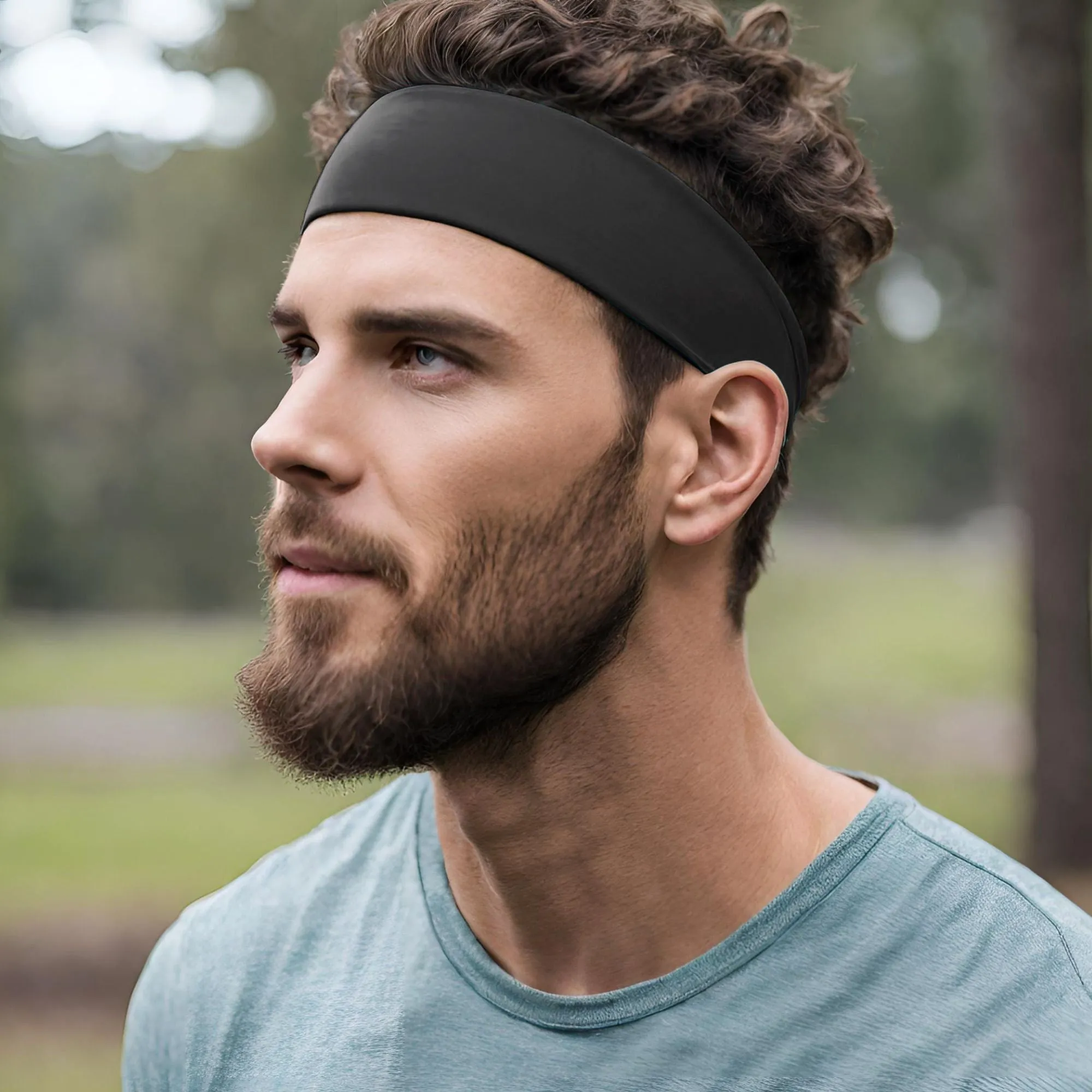 Charcoal Cotton Headband