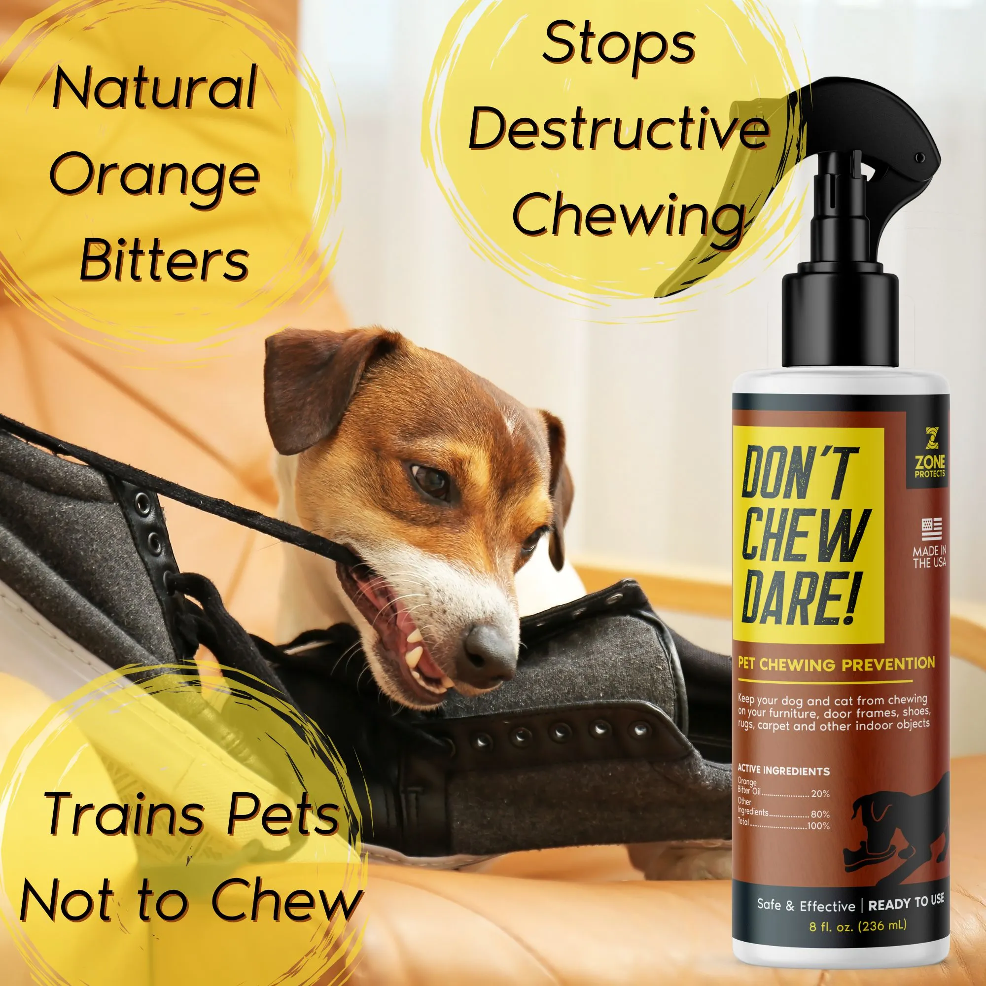 Chewing Prevention; Don't Chew Dare! 8oz Spray