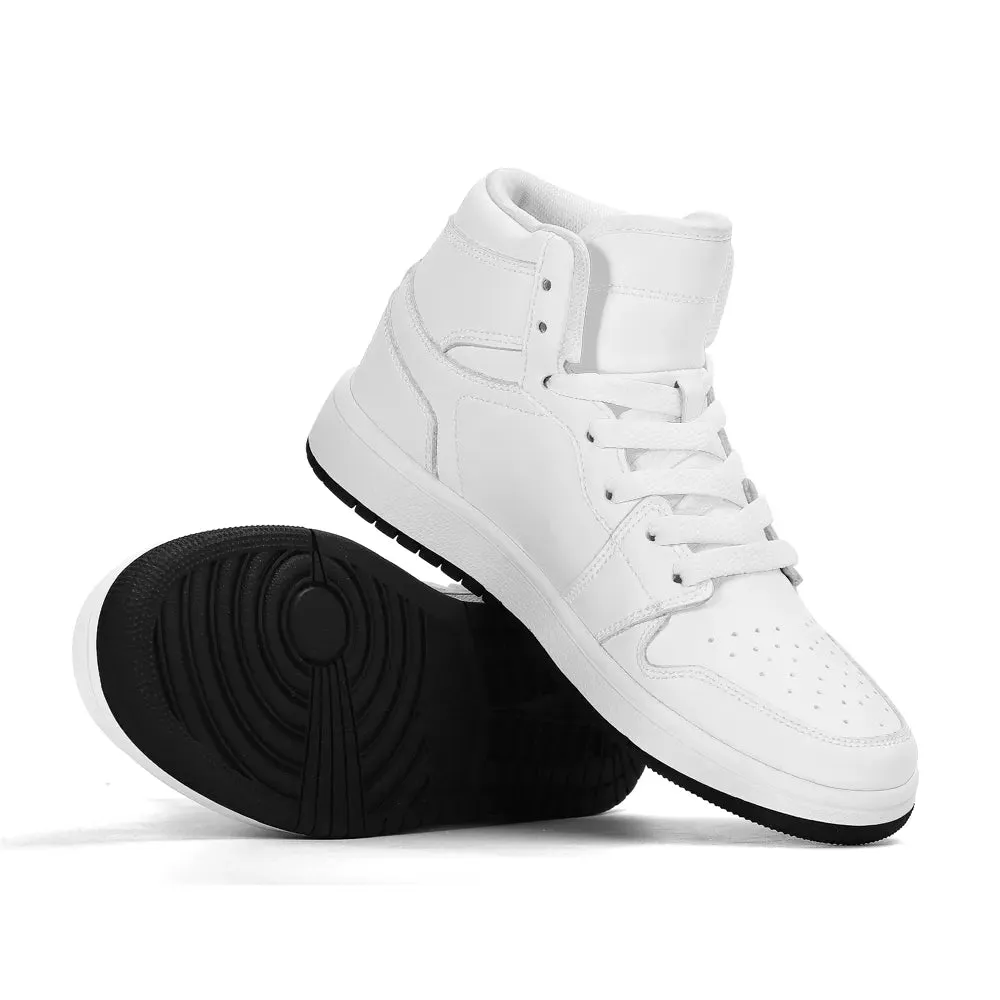 Children Premium High Top Leather Sneakers