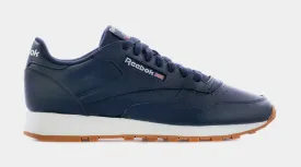 Classic Leather Mens Lifestyle Shoes (Navy Blue)