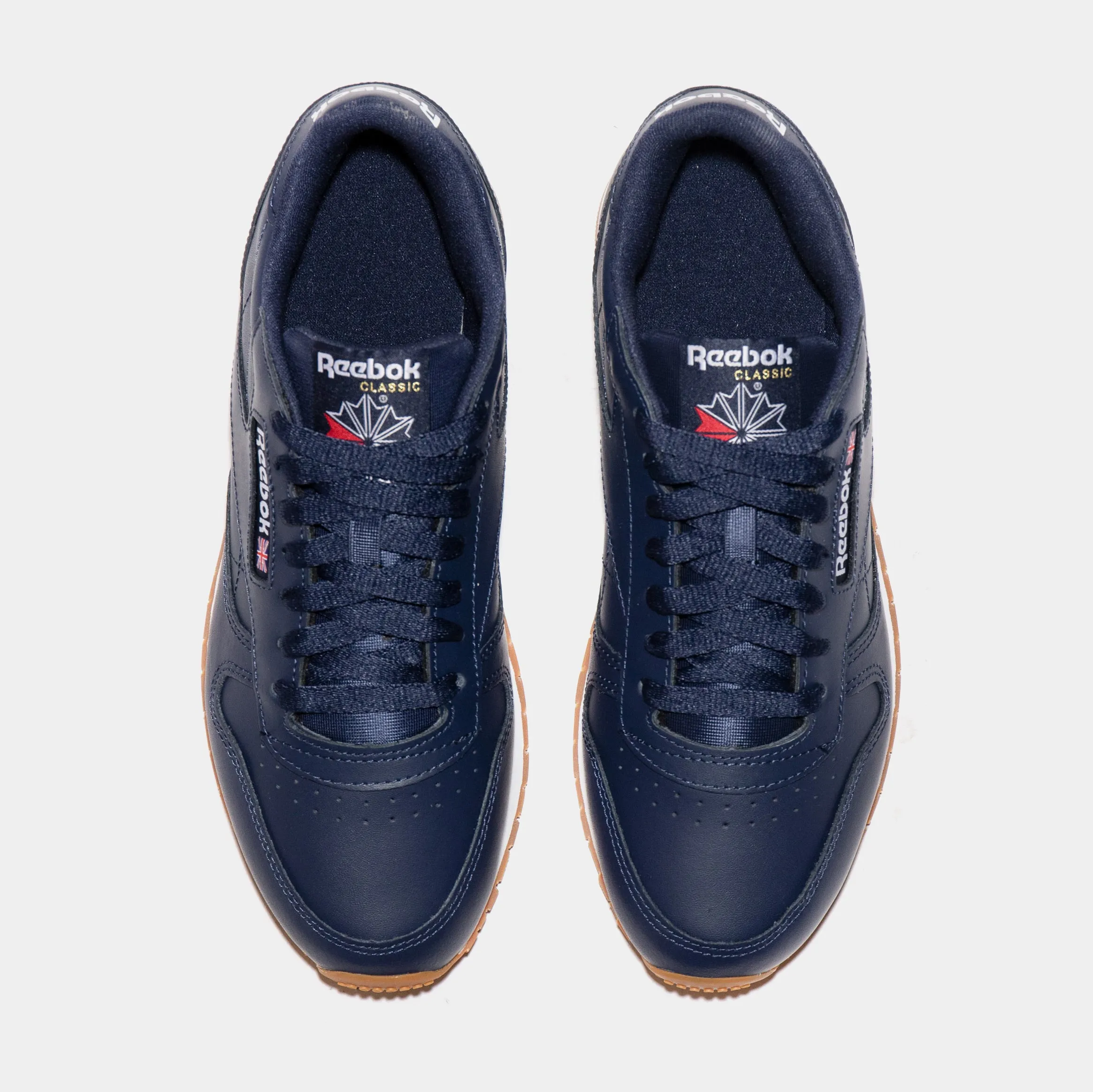 Classic Leather Mens Lifestyle Shoes (Navy Blue)