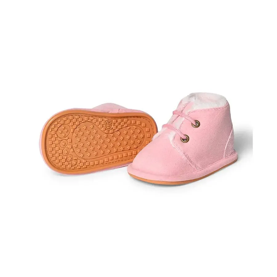 Cuddle Baby Girl Comfy Rabbit Fur Shoes