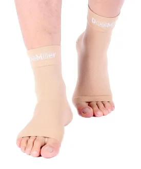 Doc Miller Plantar Fasciitis Socks 30-40 mmHg Medical Grade Compression Foot Sleeves SKIN/NUDE