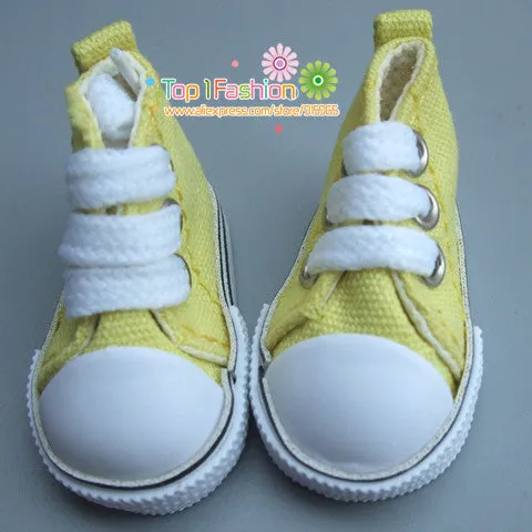 Doll Accessories shoes 5 cm  Denim Canvas Mini Toy Shoes1/6 Bjd Sneackers boots For Russian Tilda doll