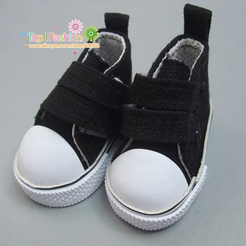 Doll Accessories shoes 5 cm  Denim Canvas Mini Toy Shoes1/6 Bjd Sneackers boots For Russian Tilda doll