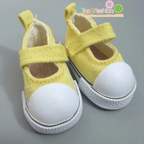 Doll Accessories shoes 5 cm  Denim Canvas Mini Toy Shoes1/6 Bjd Sneackers boots For Russian Tilda doll