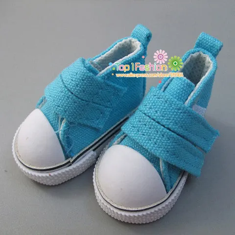 Doll Accessories shoes 5 cm  Denim Canvas Mini Toy Shoes1/6 Bjd Sneackers boots For Russian Tilda doll