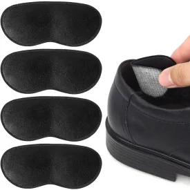 Dr.Foot Heel Grips for Men and Women, Self-Adhesive Heel Cushion Inserts Prevent Heel Slipping, Rubbing, Blisters, Foot Pain, and Improve Shoe Fit- 2pairs  Extra 1pair (Black)