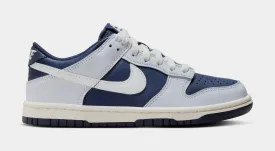 Dunk Low Football Grey Midnight Navy Grade School Lifestyle Shoes (Football Grey/Summit White/Midnight Navy)