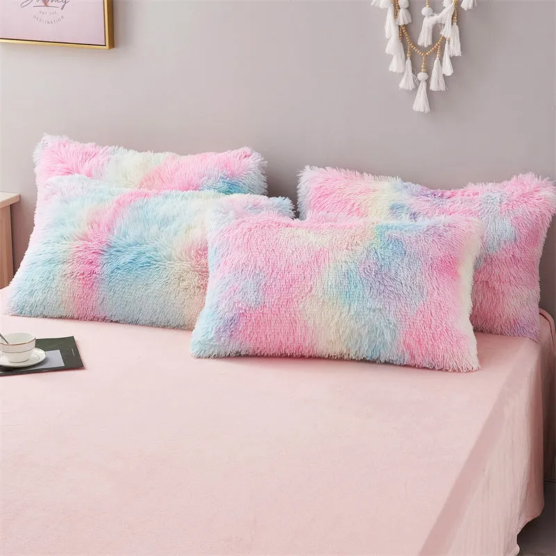 Fluffy Mink Gradient Color Bedding