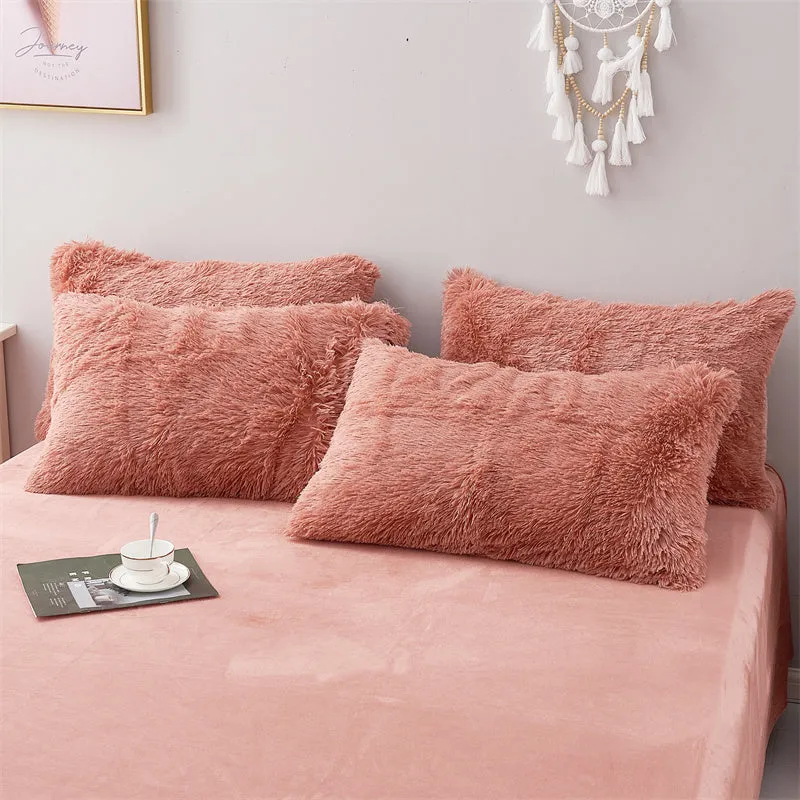 Fluffy Mink Pure Color Bedding