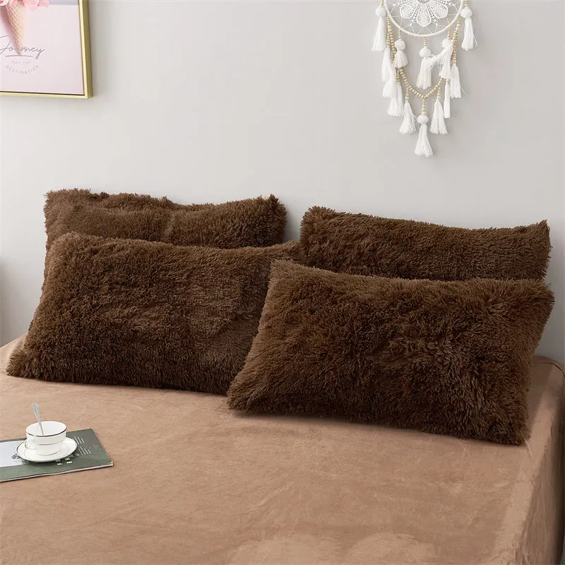 Fluffy Mink Pure Color Bedding