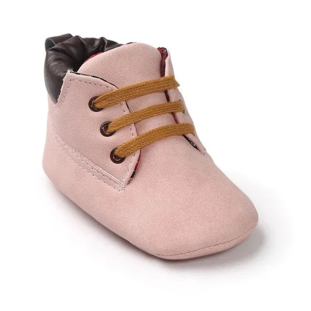 Infant Newborn Baby Kids Boys Classic Handsome First Walkers Shoes Babe Infant Toddler Soft Soled Boots 15 Colors