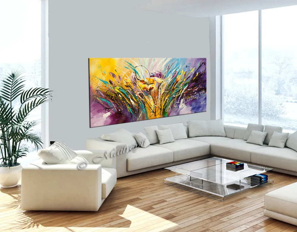 Large Modern Art Oil Painting on Canvas Modern Wall Art - Amazing Abstract 14