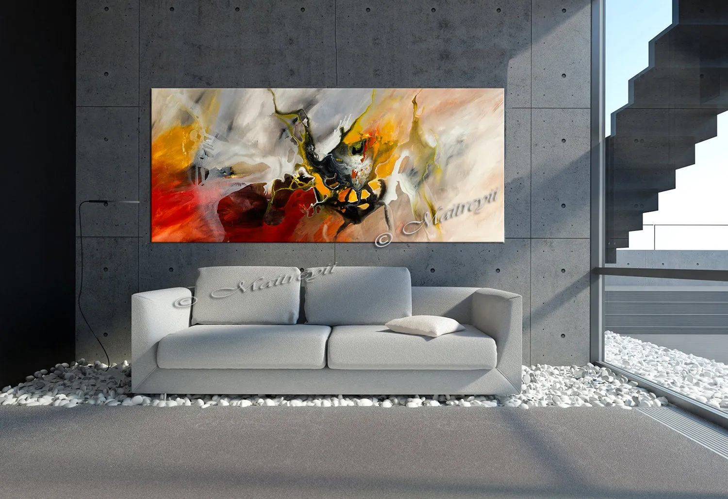 Large Modern Art Oil Painting on Canvas - Modern Wall Art Amazing Abstract 4