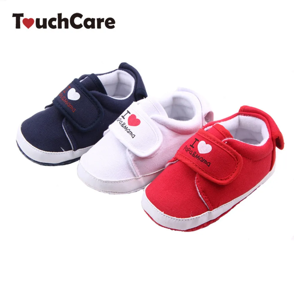 Love Mama Papa Soft Sole Baby Shoes Toddler Shoes Baby Boys Girls Firstwalkers Canvas Sneaker Newborn Shoe