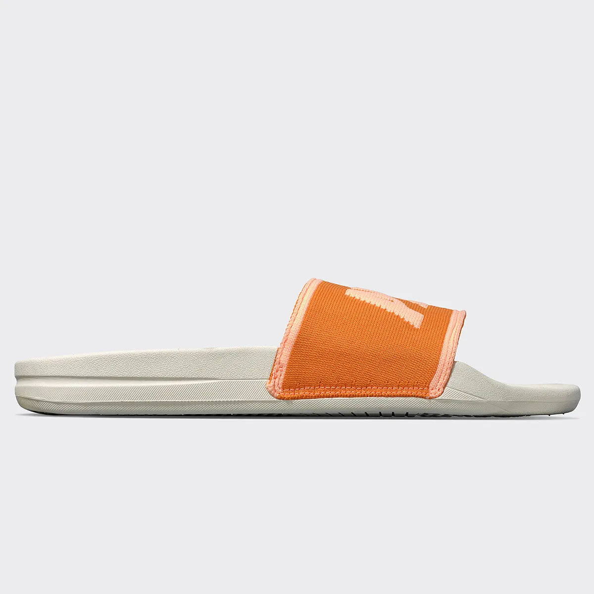 Men's Big Logo TechLoom Slide Ivory / Orange / Neon Peach