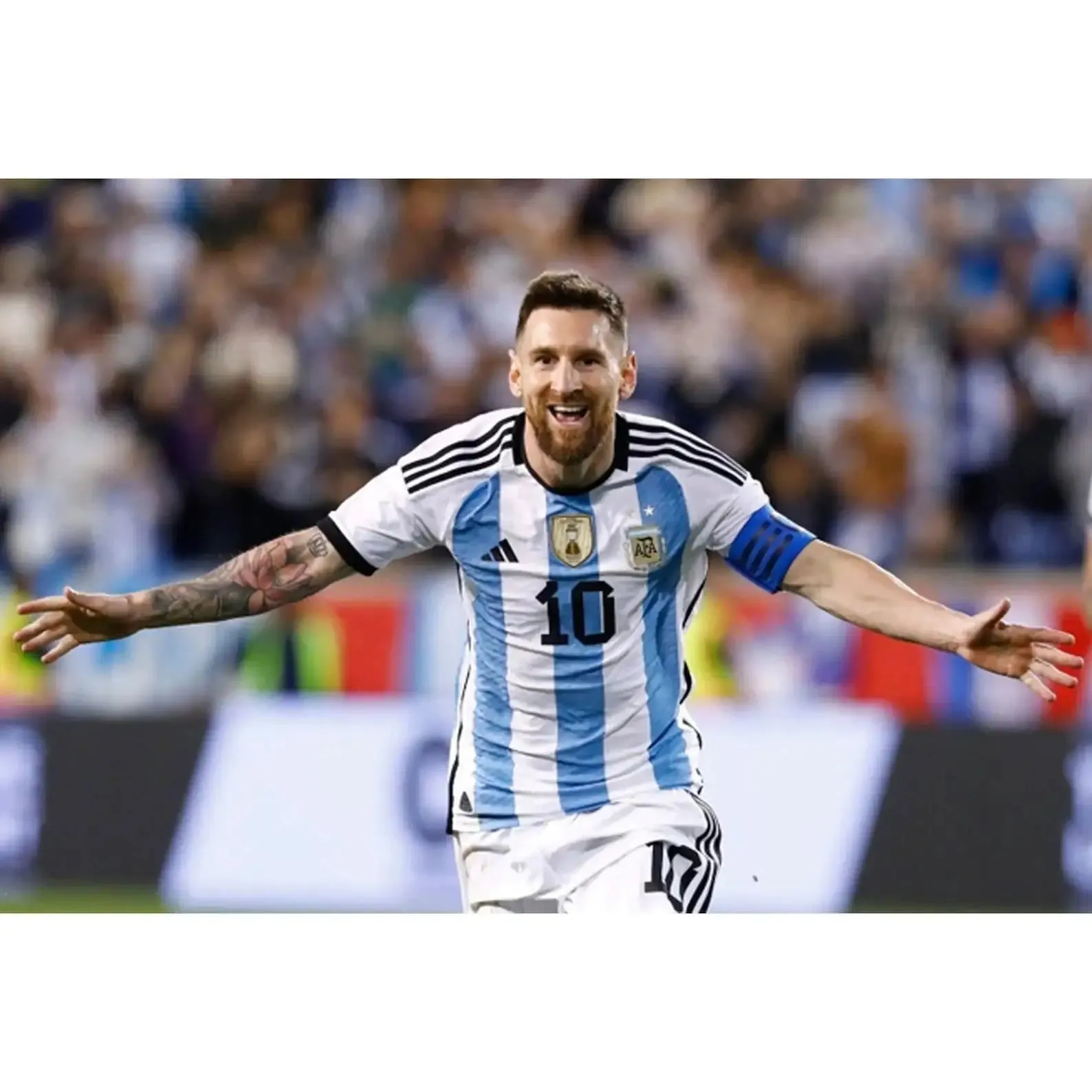 Messi No.10 Premium Argentina Home Jersey