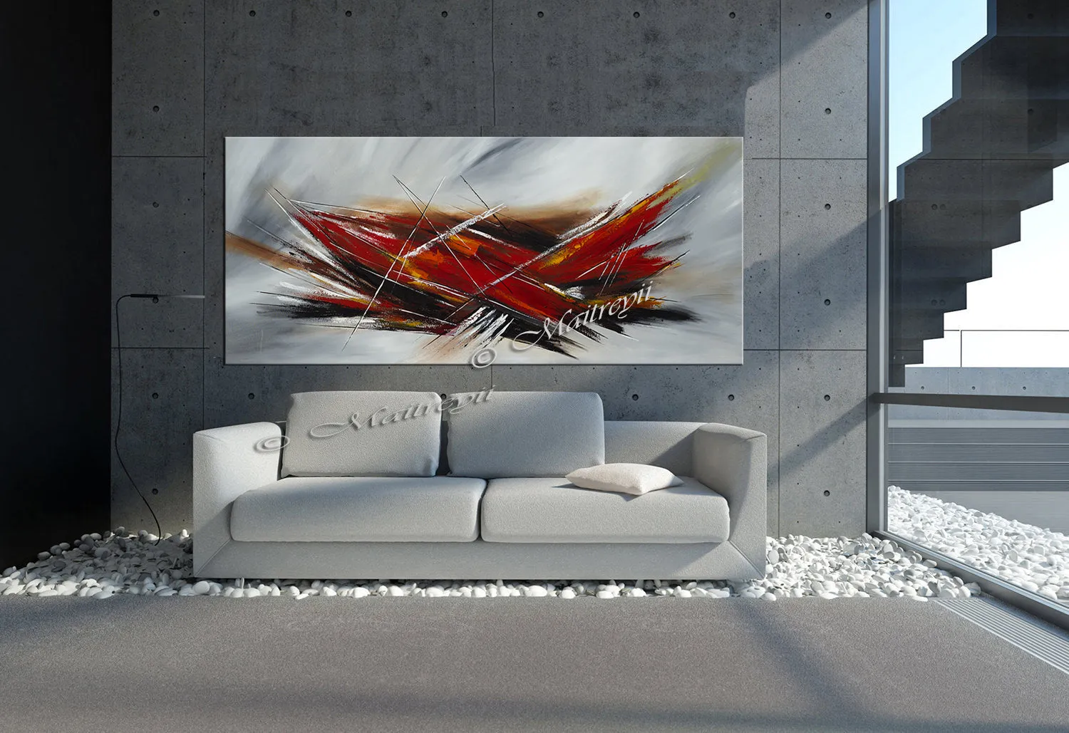 Original art for sale | Modern Paintings | Large Modern Art - Fighter Plane 1