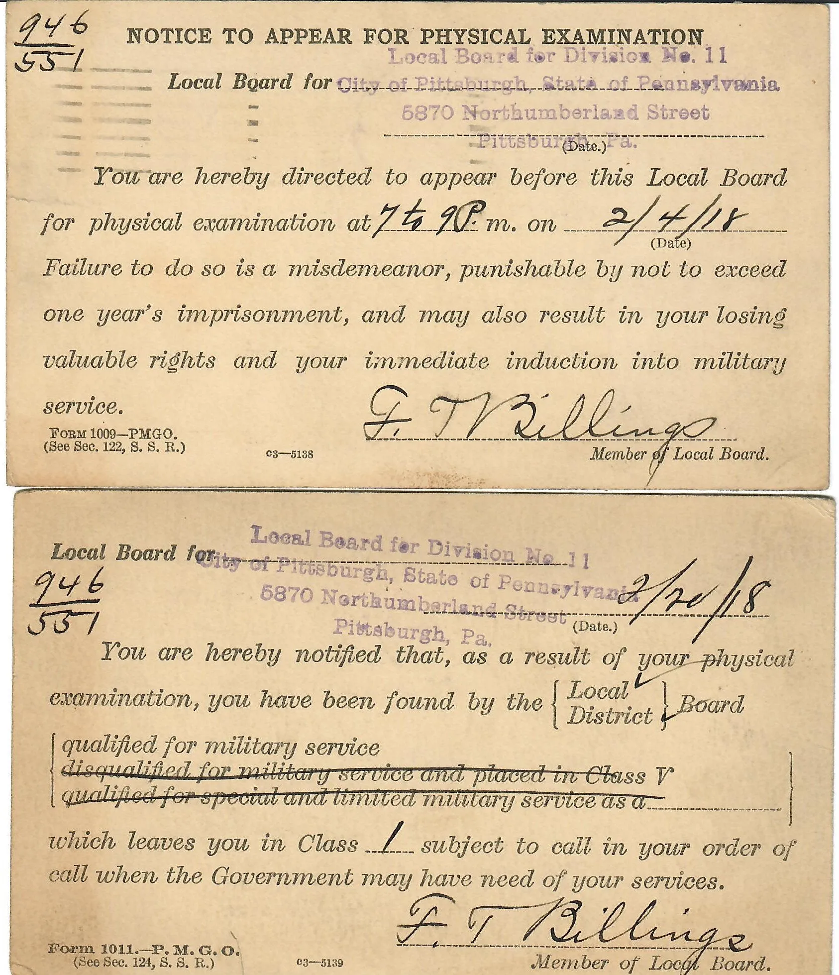 Original U.S. WWI 318th Infantry Regiment 80th AEF Named Grouping