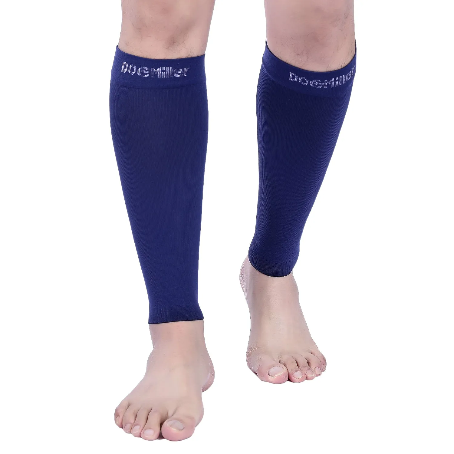 Premium Calf Compression Sleeve 20-30 mmHg DARK BLUE by Doc Miller