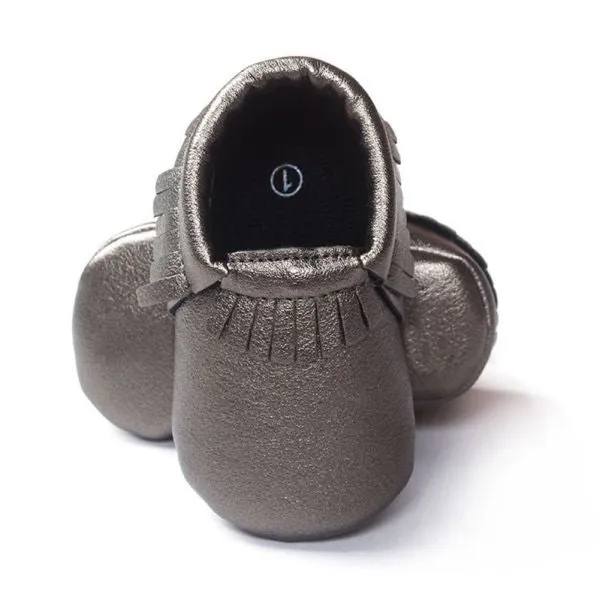 Princess Toddler Infant Soft Sole PU Leather Shoes Tassels Baby Various Bebe Moccasin 0-18M